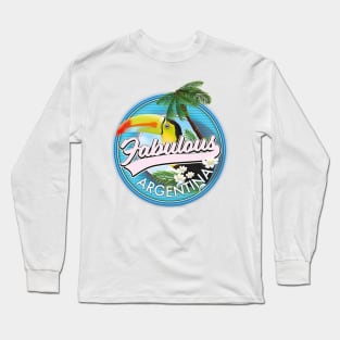 Explore fabulous Argentina logo Long Sleeve T-Shirt